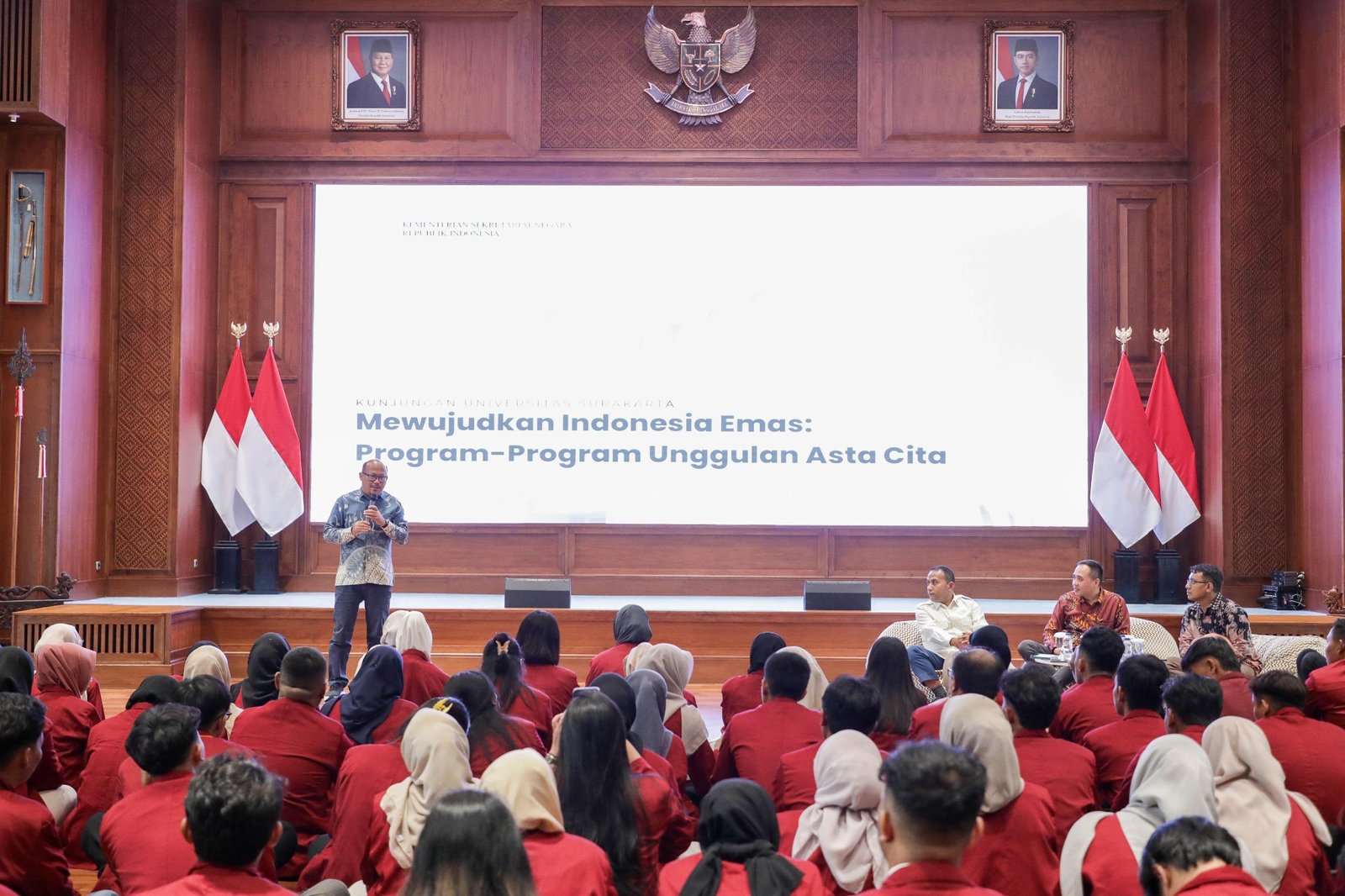 Menerima Kunjungan Universitas Surakarta, Kemensetneg Ajak Civitas Academica Untuk Semarakkan HUT RI  | Sekretariat Negara